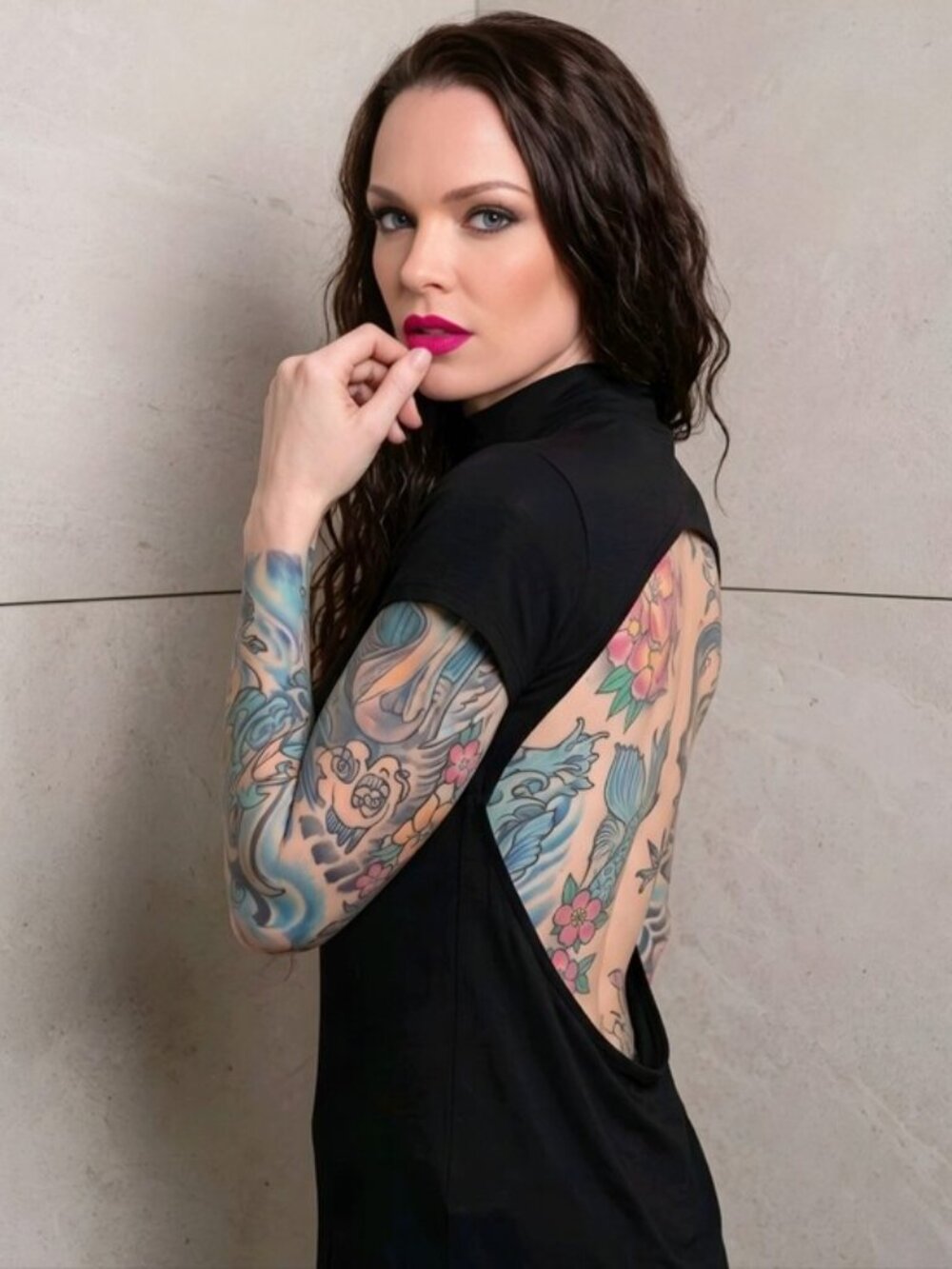 Killstar Fact Cut Out Back Tee Black Gothic Embroidered Banner Ribbon Top Sz S